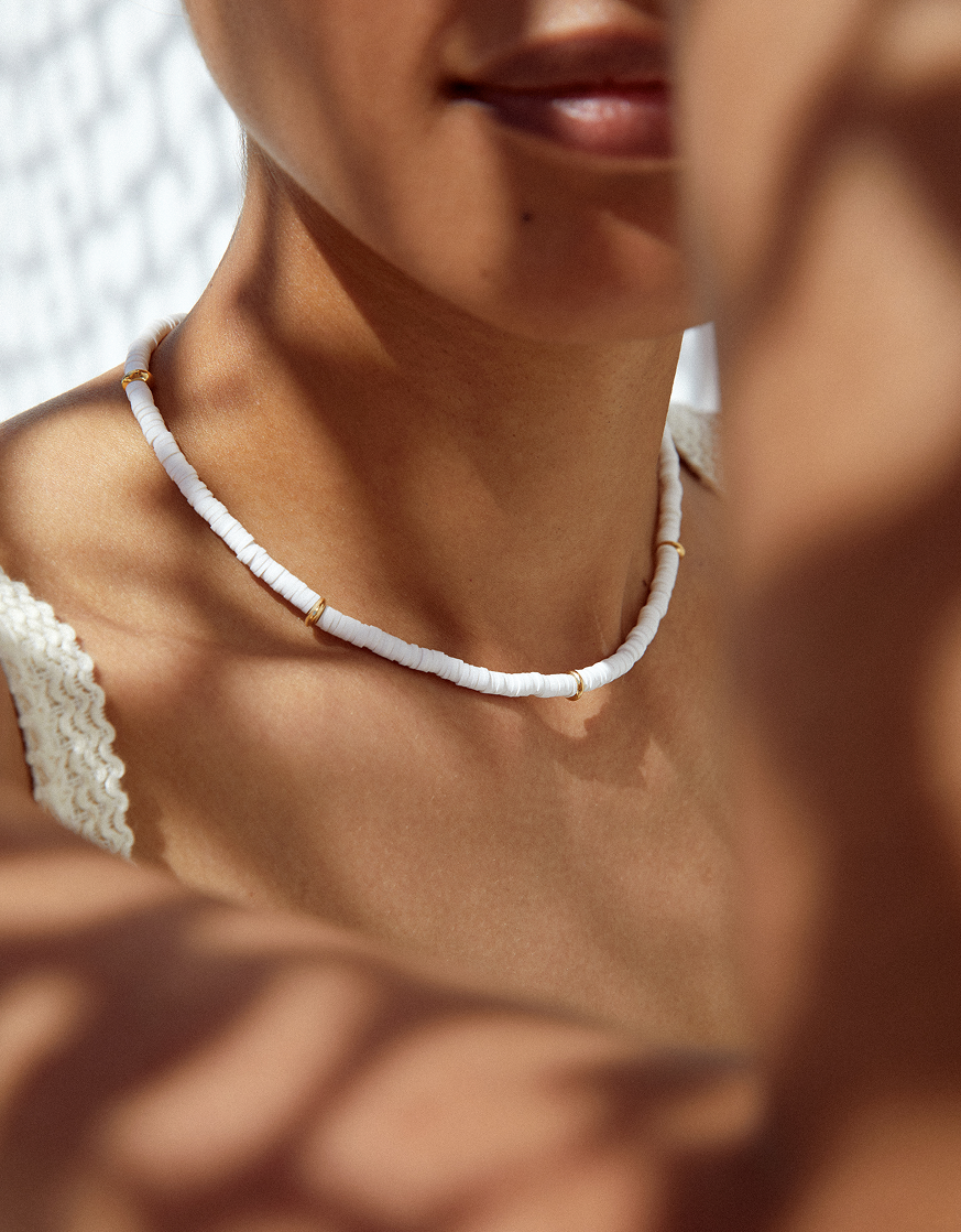 Collier en perles heishi