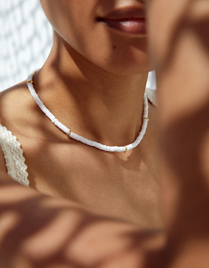 Collier en perles heishi