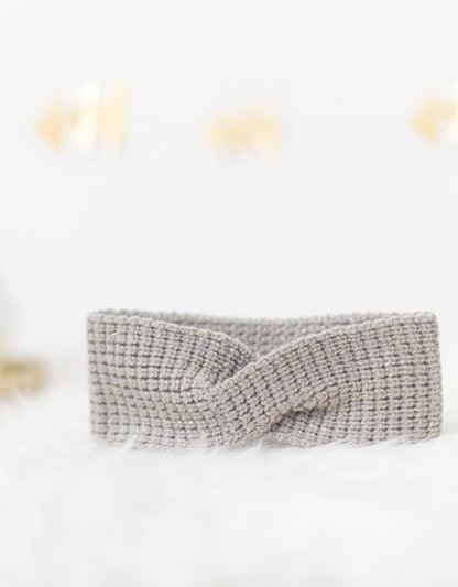 Headband grège pailleté or - My Little Box