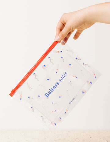 Pochette transparente water-resistant